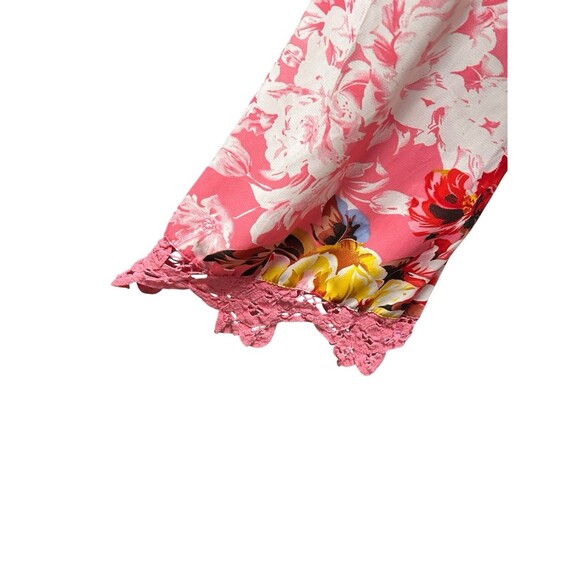 Denim & Co. Multicolored 3/4 Sleeves V-Neck Size 22W Officecore Fairy Whimsical - Picture 3 of 10